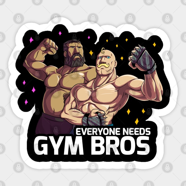 everyone needs gymbros Sticker by Meca-artwork